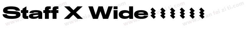 Staff X Wide字体转换